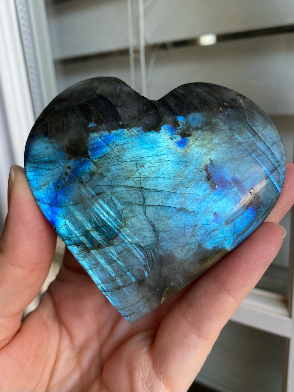 💙✨ DEVIL’S BLUE LABRADORITE HEART ✨💙 - Picture 4 of 8